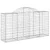 Gabionen mit Hochbogen 14 Stk 200x50x100/120cm Verzinktes Produktbild-Vorschau 3