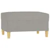 vidaXL Tabouret de pied gris clair 70x55x41 cm Tissu Voir les images du produit 1