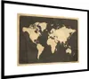 MuchoWow® MuchoWow® Gerahmtes Poster Weltkarte - Vintage - Produktbild-Vorschau 7