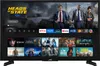 A JVC television displaying a streaming service interface with movie and TV show posters. Produktbild-Vorschau