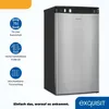 Exquisit Vollraumkühlschrank KS85-V-091E inoxlook | 75 l Produktbild-Vorschau 3