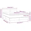 Maison Exclusive - Box spring postel s matrací bílá 140x200 Náhled obrázku produktu 6