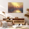 Bild auf Leinwand - Leinwandbild - Frau Regen - 100x70cm - Produktbild-Vorschau 7