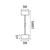 Ideal Lux Außenpendelleuchte Clio MSP1 Anthrazit 136073 E27 Produktbild-Vorschau 2