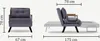 Hanah Home, Sando Single - Grey, Schlafsofas, Produktbild-Vorschau 7