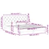 The Living Store Bettgestell mit Kopfteil Rosa 160x200 cm Produktbild-Vorschau 10