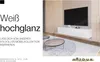 Meuble TV Suspendu Blanc Brillant 180x35x40 cm 2 Modules Voir les images du produit 6