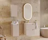 Szafka Łazienkowa Wisząca 20 Cm Kaszmir Mat Ryflowana Mdf Podgląd zdjęcia produktu 5