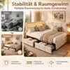INONEFT Polsterbett Jugendbett 140x190 mit Stauraum Schubl, Produktbild-Vorschau 8