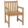 Gartenstühle 2 Stk. mit Hellgrünen Kissen Massivholz Teak Produktbild-Vorschau 8