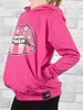 KMISSO Mädchen Pullover mit Kapuze Power Stars Pink 152 Produktbild-Vorschau 4