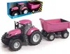 Tracteur rose avec benne à ordures à l'échelle 1:16 portes Voir les images du produit 3