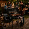 Smoker Grill Holzkohlegrill BBQ Grillwagen Räuchergrill Produktbild-Vorschau 2