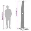 vidaXL Prysznic ogrodowy beżowy 55x60x224 cm Polirattan i Podgląd zdjęcia produktu 8