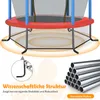Trampoline de jardin COSTWAY Ø165cm avec filet de sécurité, Voir les images du produit 5