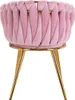 4Rico stoel QS-GW06G, fluweel, roze Productafbeelding-voorbeeld 4