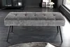 Design Sitzbank BOUTIQUE 100cm dunkelgrau Cord schwarze Produktbild-Vorschau 3