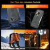 Collage of images showing a rugged smartphone in various extreme environments and highlighting its features. Produktbild-Vorschau