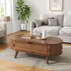 Mesa de centro Merax, con altura ajustable, 2 puertas Vista previa de la imagen del producto 5