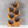 levandeo Weinflaschenhalter Akazie 50cm Hoch Akazienholz Produktbild-Vorschau 4