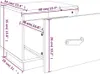 vidaXL Nachttisch Grau 40x34x35 cm Massivholz Kiefer Produktbild-Vorschau 7