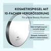 PARSA Beauty Essential Saugnapfspiegel schwarz matt 10-fach Produktbild-Vorschau 3