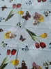 Abwaschbare Vinyltischdecke mit Blumen und Schmetterlingen Produktbild-Vorschau 1