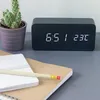kwmobile Wecker Uhr in Holzoptik digital - Digitalwecker Produktbild-Vorschau 3
