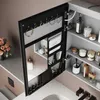 SONNI 48,5 x 70 x 13 cm Armoire de toilette en bois à une Voir les images du produit 4