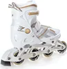 2in1 Schlittschuhe Inlineskates Raven Pulse White/Gold Produktbild-Vorschau 3
