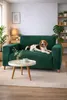 Elastischer Velours-Bezug für 1-Sitzer Sofa, Couch oder Produktbild-Vorschau 2