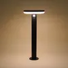 A black solar-powered outdoor lamp with a motion sensor. Produktbild-Vorschau