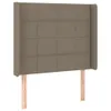 vidaXL LED Kopfteil Taupe 103x16x118/128 cm Stoff Produktbild-Vorschau 3