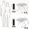 WOLTU Alu Campingtisch tragbar mit Tragetasche, Klapptisch Produktbild-Vorschau 3