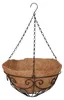 Relaxdays Blumenampel 3er Set, Metallkorb & Kokoseinlage, H Produktbild-Vorschau 11
