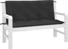 vidaXL Coussins de banc de jardin 2 pcs. noir 120x50x7 cm Voir les images du produit 3