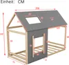 MODFU Kinderbett 90x200cm mit Lattenrost, Hausbett Produktbild-Vorschau 5