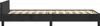 A side view of a black bed frame on a white background. Anteprima dell’immagine prodotto