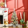 HOMCOM Weihnachtsbaum mit LED-Leuchten, 90 cm Christbaum Produktbild-Vorschau 2