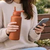 Trinkflasche Edelstahl 1L Thermoflasche Sport Flasche Produktbild-Vorschau 6