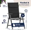 CASARIA® Gartenstühle 2er Set Klappbar Gepolstert Alu 8- Produktbild-Vorschau 7