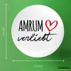 Huuraa Button Amrum verliebt 25mm rund mit Sicherheitsnadel Produktbild-Vorschau 3