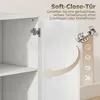 Comò HOMCOM a 4 cassetti, credenza con 1 anta e ripiano Anteprima dell’immagine prodotto 6
