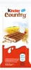 A Kinder Country chocolate bar on a white background with a depiction of a field and a glass of milk. Náhľad obrázku produktu