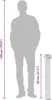 Colonna d'Acqua da Giardino 80 cm Acciaio Inox Quadrato Anteprima dell’immagine prodotto 6