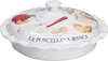 Apple pie platter with lid Goloserie - White  27 cm Anteprima dell’immagine prodotto 3