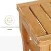 HOMCOM Duschhocker Badhocker mit Ablage Duschsitz Produktbild-Vorschau 6
