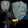 A child bicycle seat with a protective shield graphic. Náhled obrázku produktu