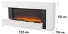 Klarstein Dekoratívny krb s LED plameňmi, elektrický krb s Náhľad obrázku produktu 9