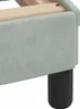 vidaXL Bettgestell "Dover" Hellgrau 100x200 cm Samt Produktbild-Vorschau 8